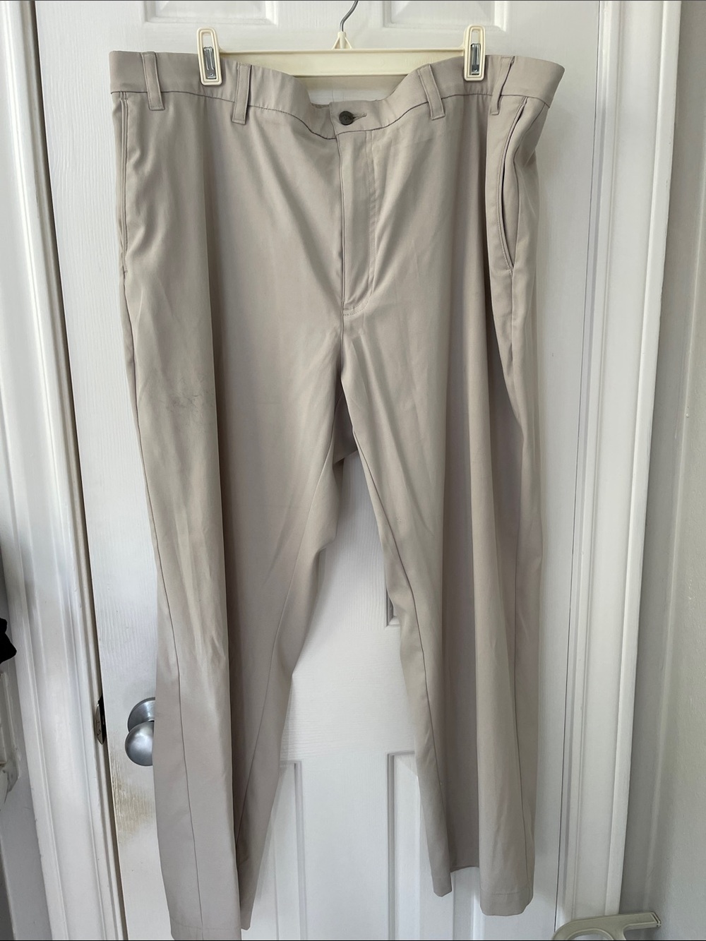 Callaway Men's Light Beige Dress Pants - Straight Leg